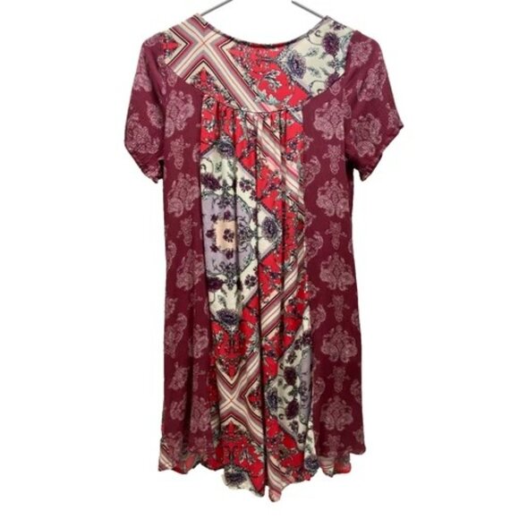 Oddy Pleated Front Dress Women's Small Floral Summer Boho Lightweight Pocket GUC - Picture 6 of 11